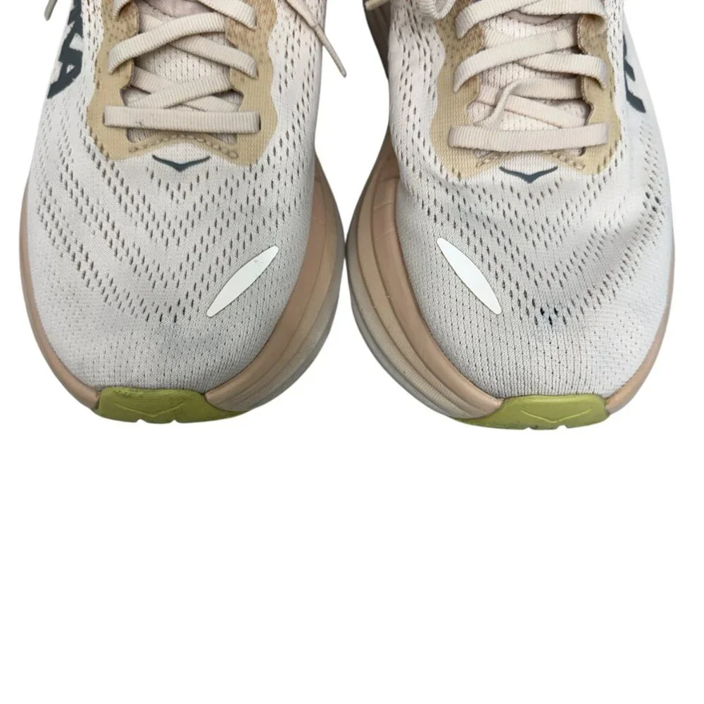 Hoka One One Bondi 8 Running Training Women's Sneaker Cream/Vanilla Size US 9.5